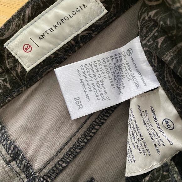 AG Adriana Goldschmied  The High Rise Stevie Ankle Velvet Jeans - Picture 5 of 9